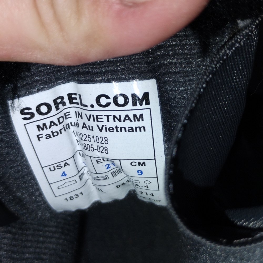 Sorel Black Footwear